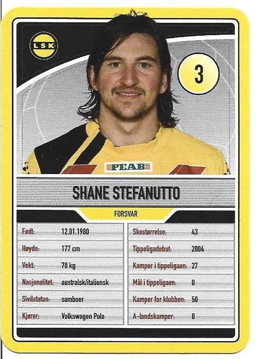 LILLESTRØM SK - SHANE STEFANUTTO