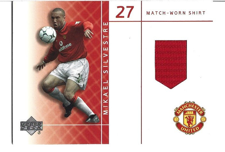 MS-S - MIKAEL SILVESTRE - MANCHESTER UNITED -UPPER DECK MATCH-WORN SHIRT