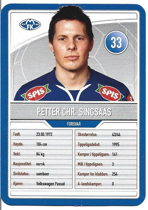 MOLDE FK - PETTER CHR. SINGSAAS