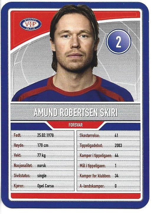 VÅLERENGA IF - AMUND ROBERTSEN SKIRI