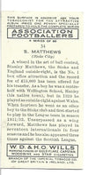 34. S. MATTHEWS - STOKE CITY