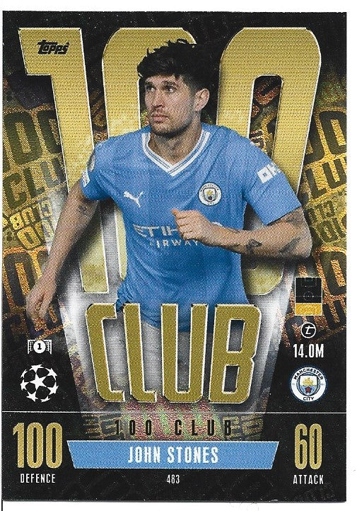 483. JOHN STONES - MANCHESTER CITY - 100 CLUB