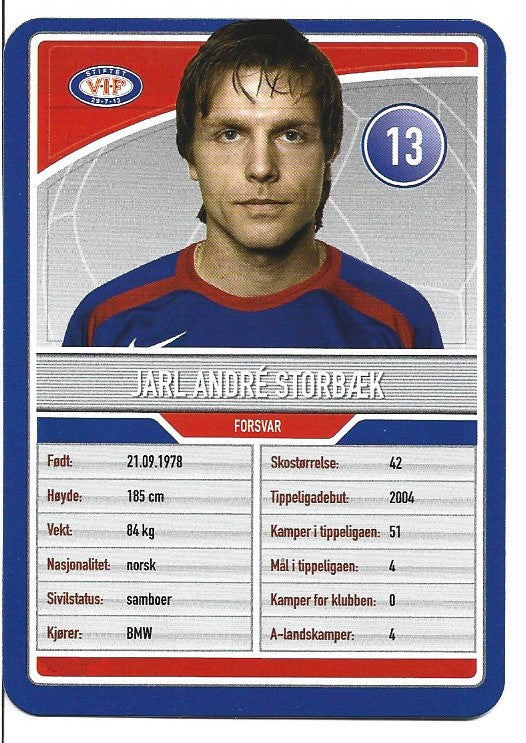 VÅLERENGA IF - JARL ANDRE STORBÆK