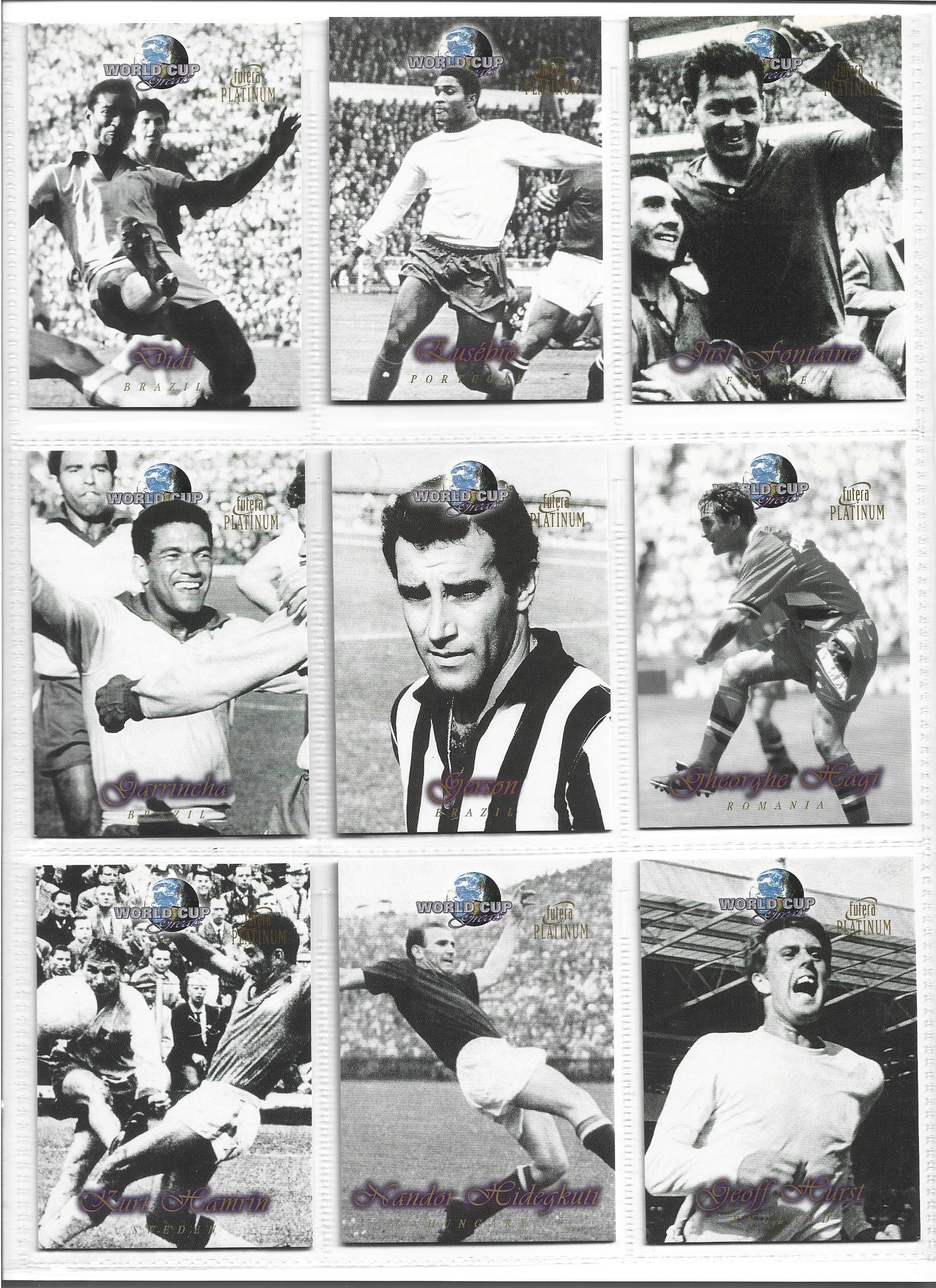 FUTERA PLATINUM WORLD CUP GREATS 1998