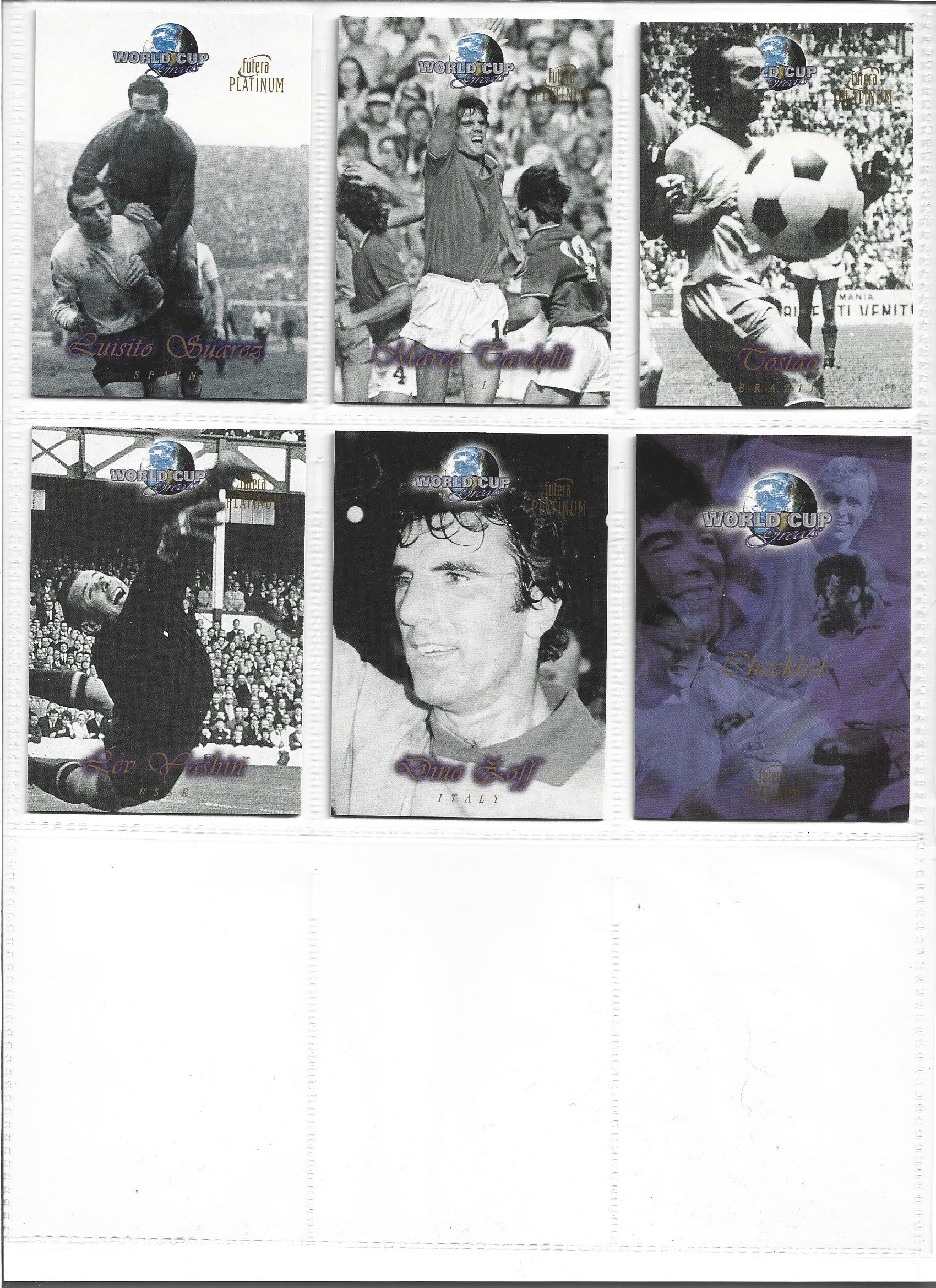 FUTERA PLATINUM WORLD CUP GREATS 1998