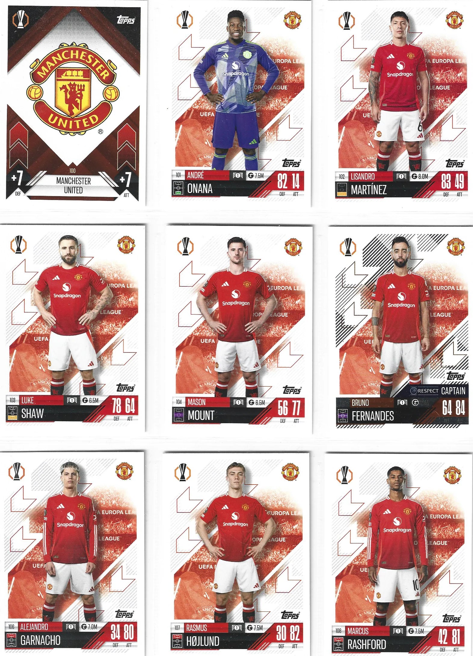 MANCHESTER UNITED - "SUPERLOT" - 8 LAGSETT