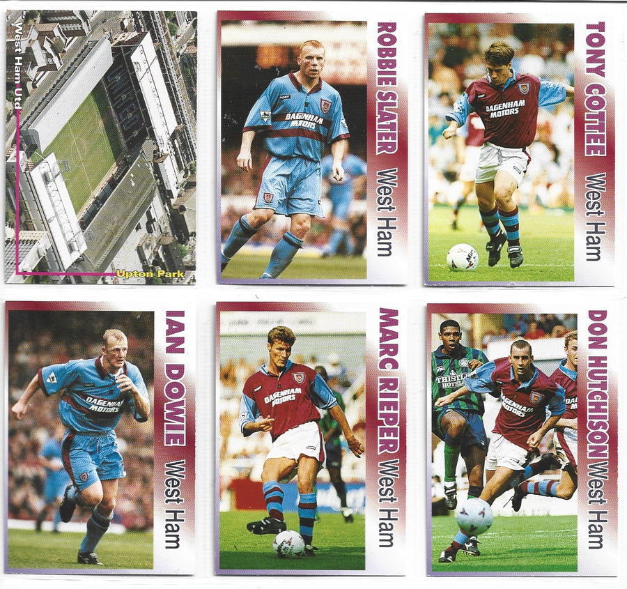 WEST HAM UNITED - FKS PUBLISHERS LTD 1995 - KOMPLETT LAGSETT