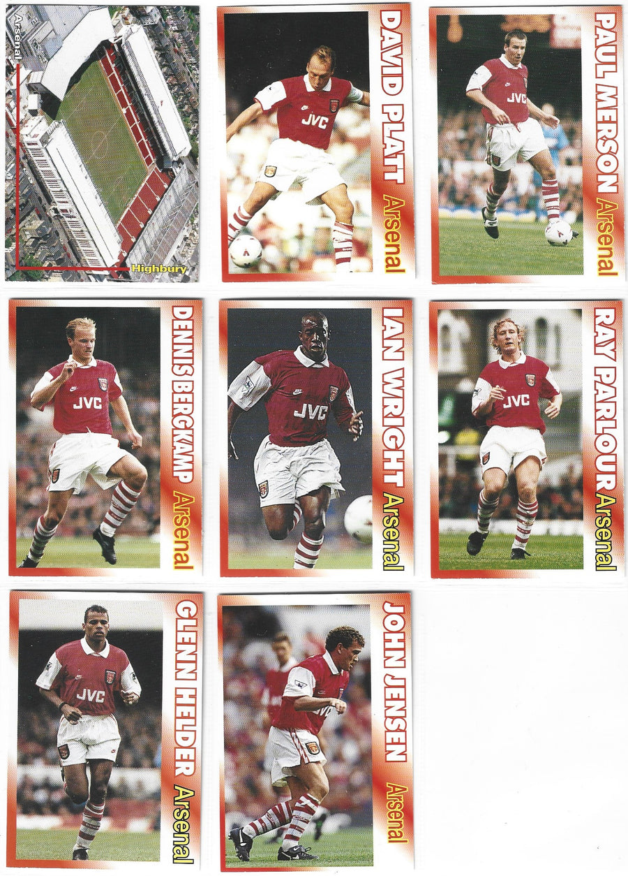ARSENAL - FKS PUBLISHERS LTD 1995 - KOMPLETT LAGSETT