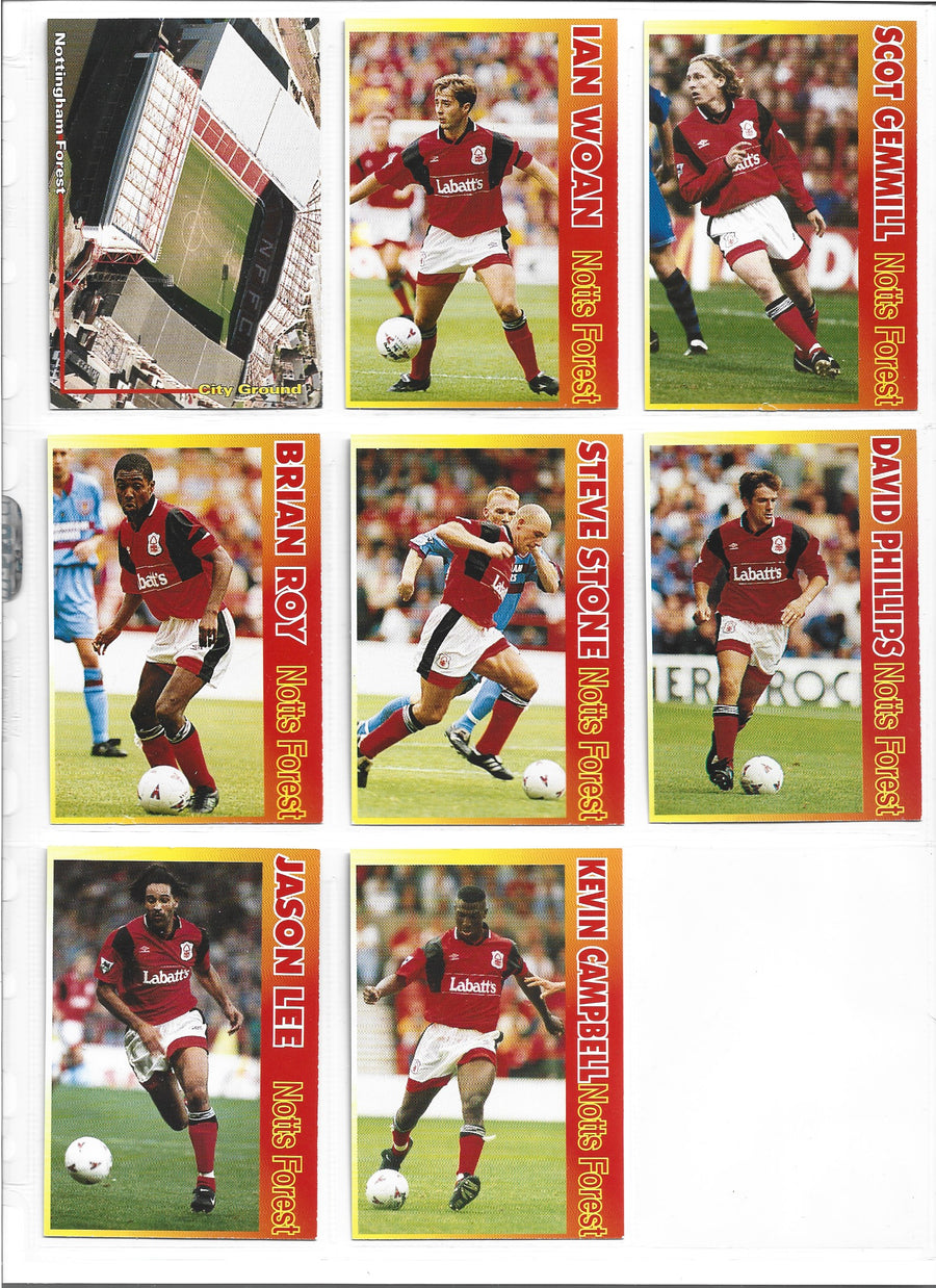 NOTTINGHAM FOREST - FKS PUBLISHERS LTD 1995 - KOMPLETT LAGSETT