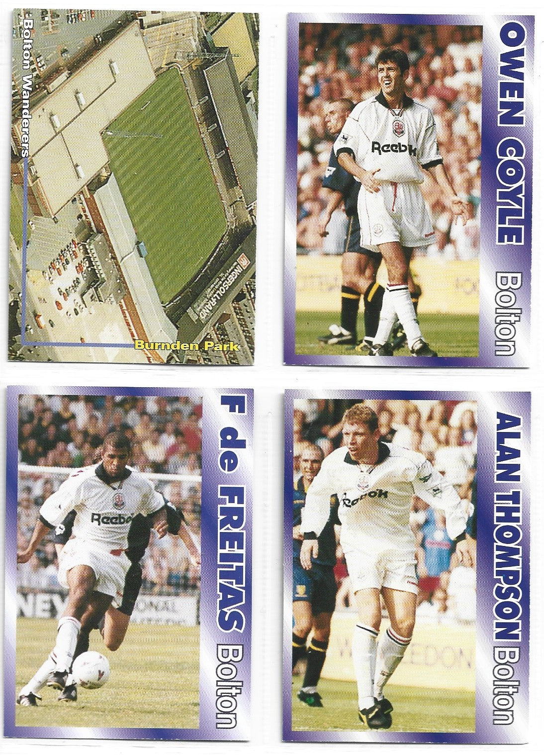 BOLTON WANDERERS - FKS PUBLISHERS LTD 1995 - KOMPLETT LAGSETT