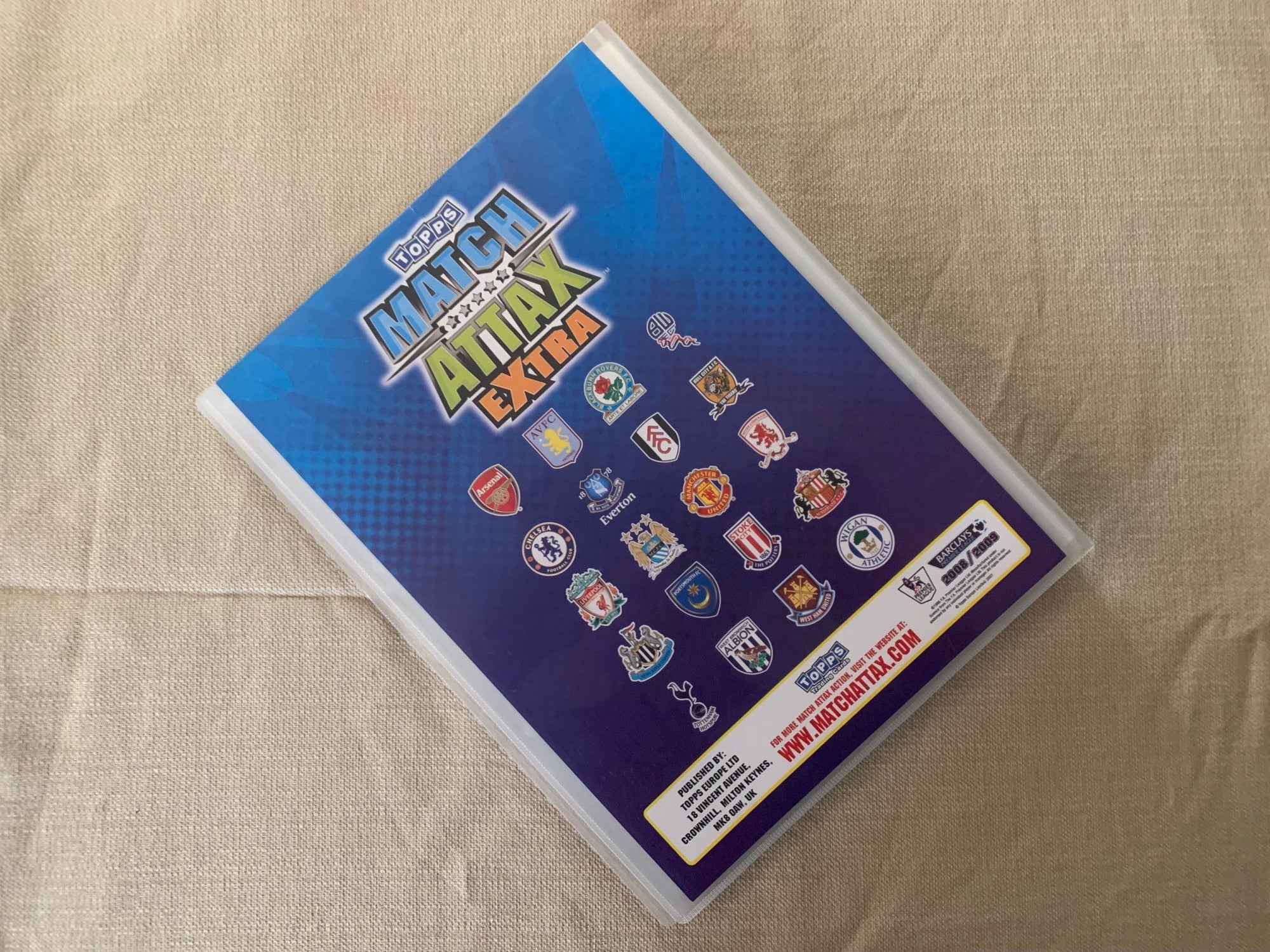 TOPPS MATCH ATTAX 2008/09 - EXTRA - ORGINAL SAMLEPERM - MED PERSONLIG RABATTKODE