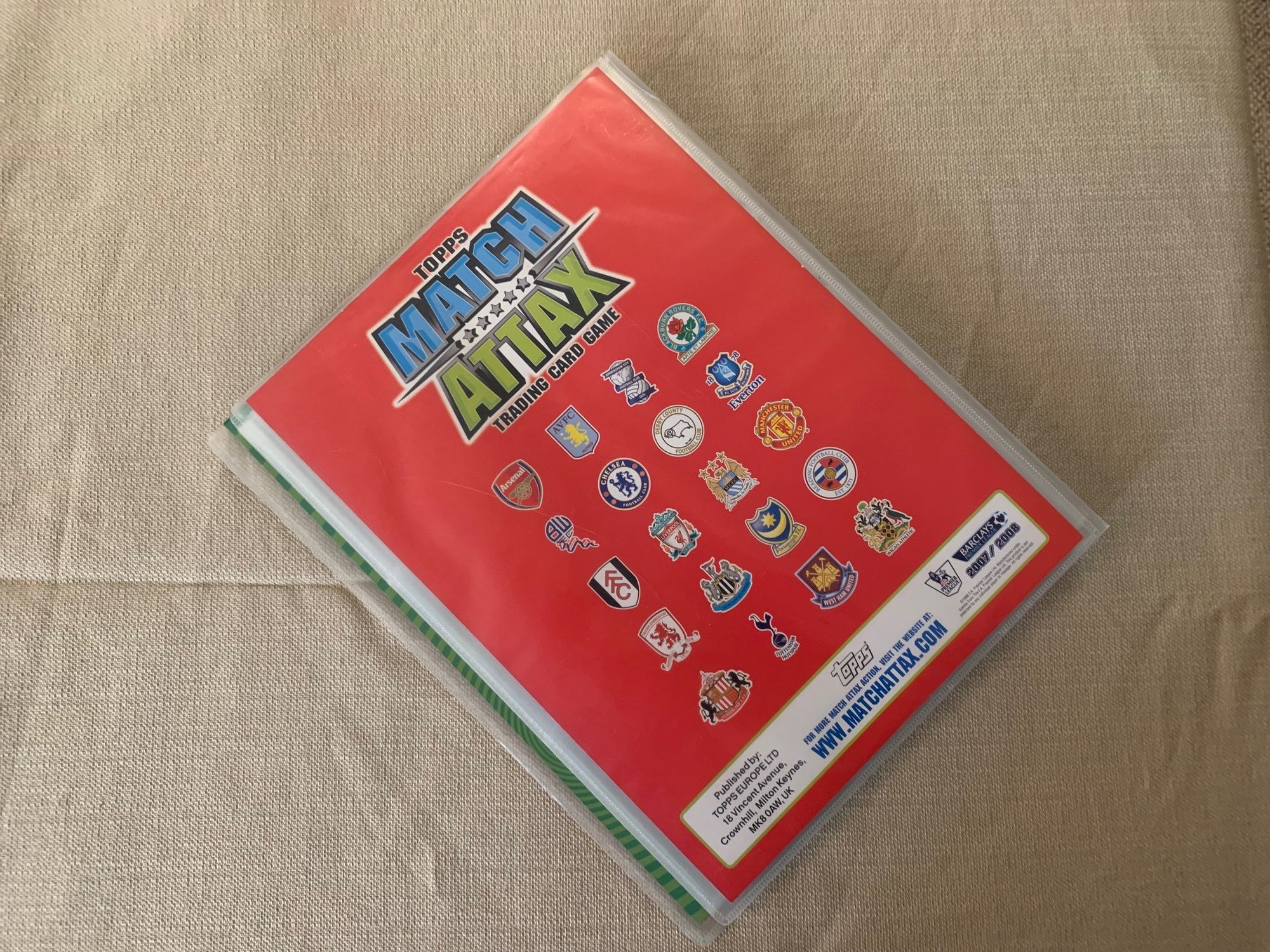 TOPPS MATCH ATTAX 2007/08 - ORGINAL SAMLEPERM - MED PERSONLIG RABATTKODE