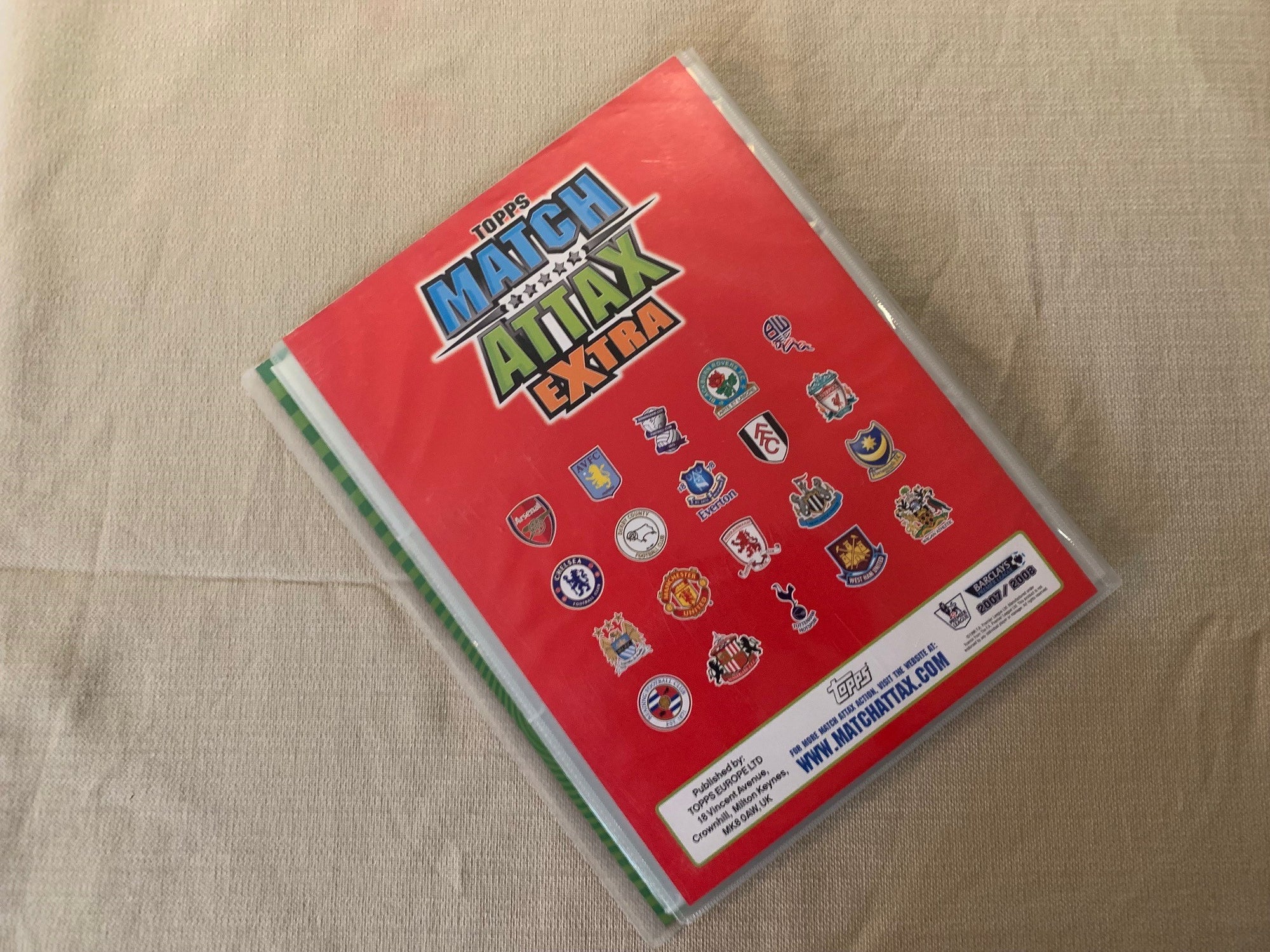 TOPPS MATCH ATTAX 2007/08 - EXTRA - ORGINAL SAMLEPERM - MED PERSONLIG RABATTKODE