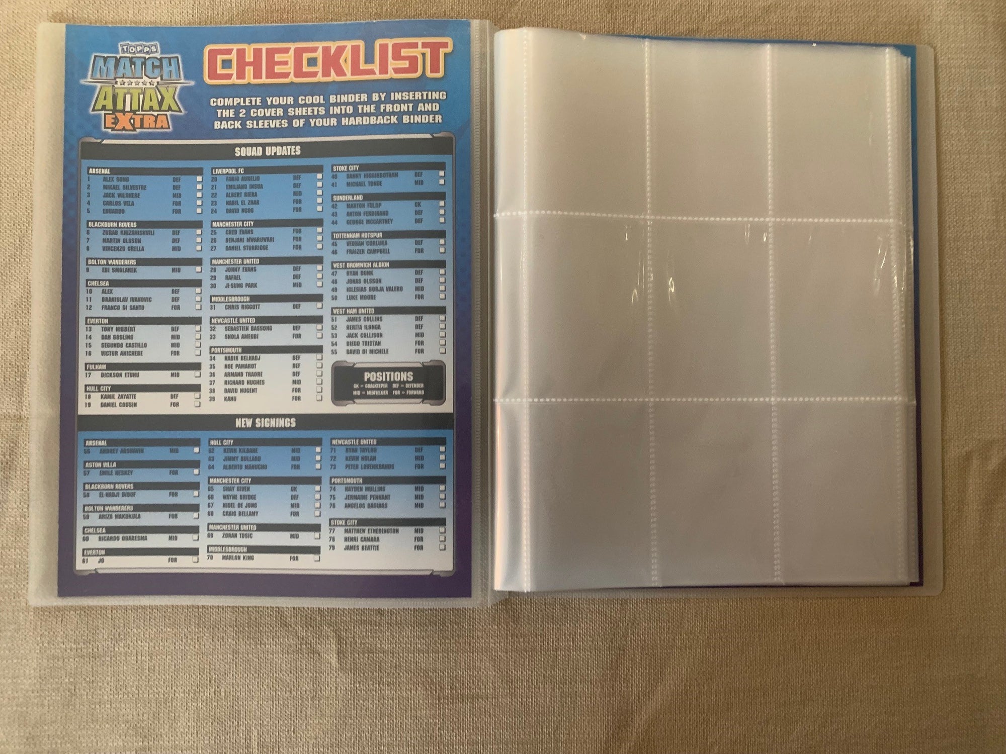 TOPPS MATCH ATTAX 2008/09 - EXTRA - ORGINAL SAMLEPERM - MED PERSONLIG RABATTKODE