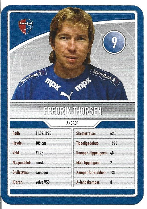 SANDEFJORD - FREDRIK THORSEN