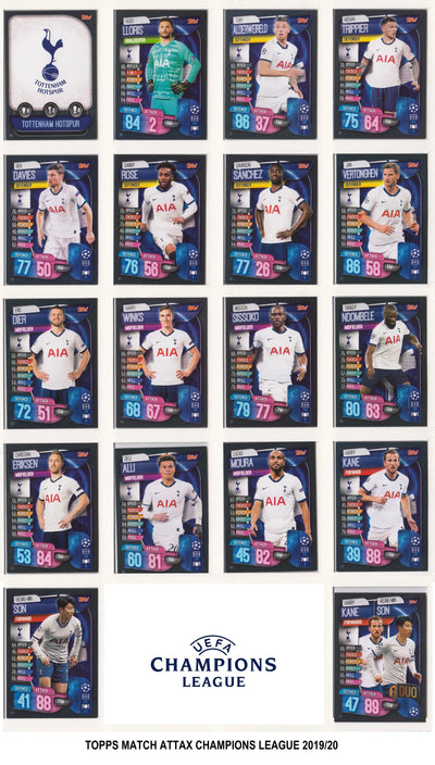 TOTTENHAM HOTSPUR - LOT - CHAMPIONS LEAGUE - 5 ÅRGANGER
