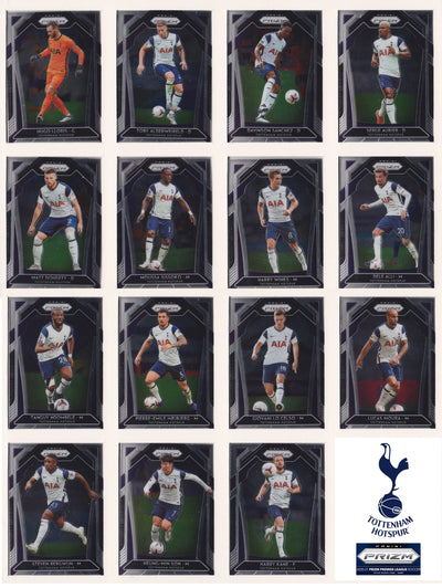 TOTTENHAM HOTSPUR - "SUPERLOT" - PRIZM 2020/21 - INSERTS, PARALLELLER, NUMMERERTE OG LAGSETT