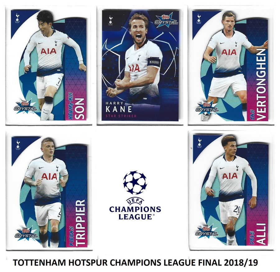 000. TOTTENHAM  CHAMPIONS LEAGUE  2018/19 - TOPPS CRYSTAL FOTBALLKORT