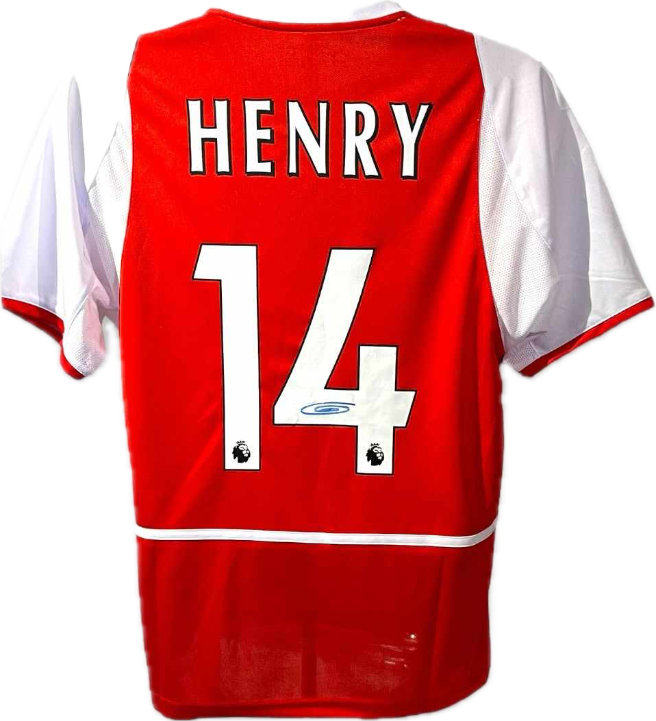 THIERRY HENRY - SIGNERT DRAKT MED EKTEHETSBEVIS/COA