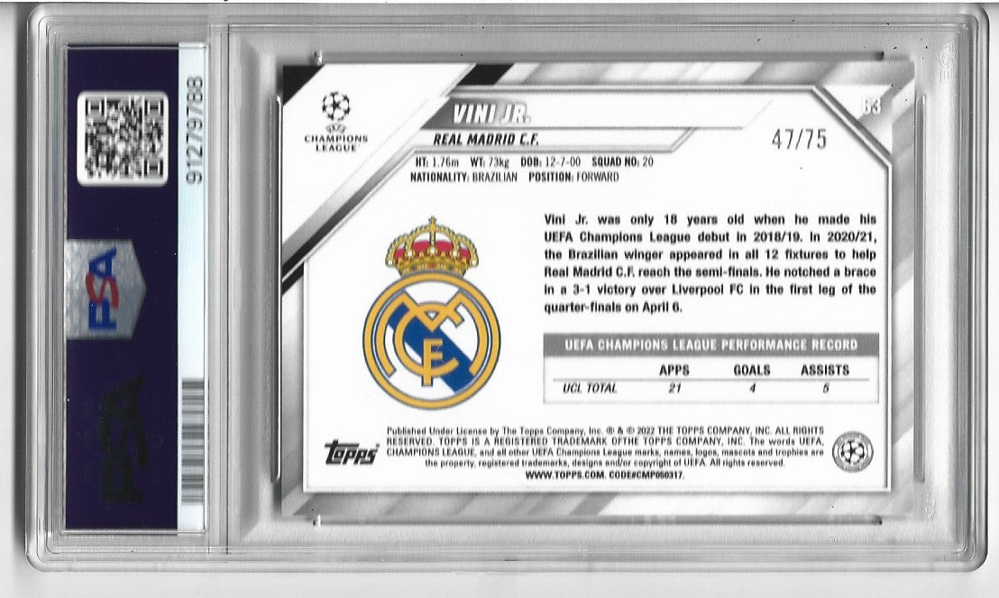 63. VINI JR - REAL MADRID - GRADERT KORT #75