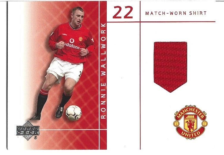 RW-S - RONNIE WALLWORK - MANCHESTER UNITED - UPPER DECK MATCH-WORN SHIRT