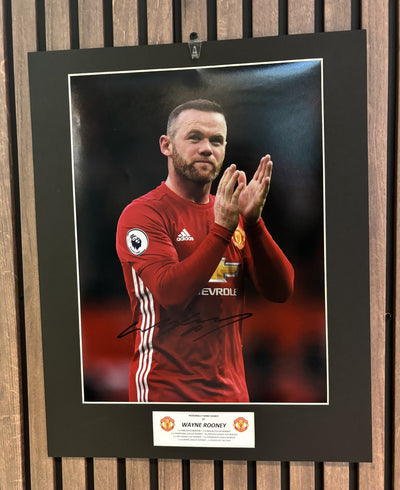 WAYNE ROONEY - SIGNERT BILDE MED EKTEHETSBEVIS/COA