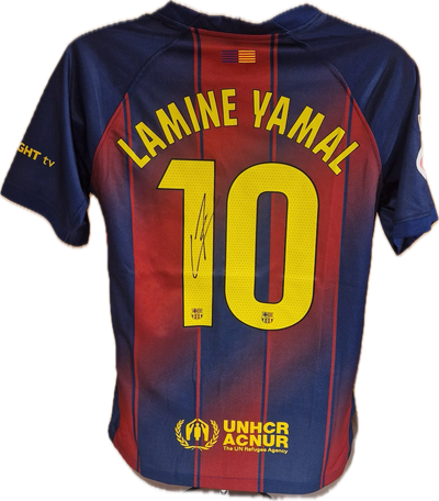 LAMINE YAMAL - SIGNERT DRAKT MED EKTEHETSBEVIS/COA