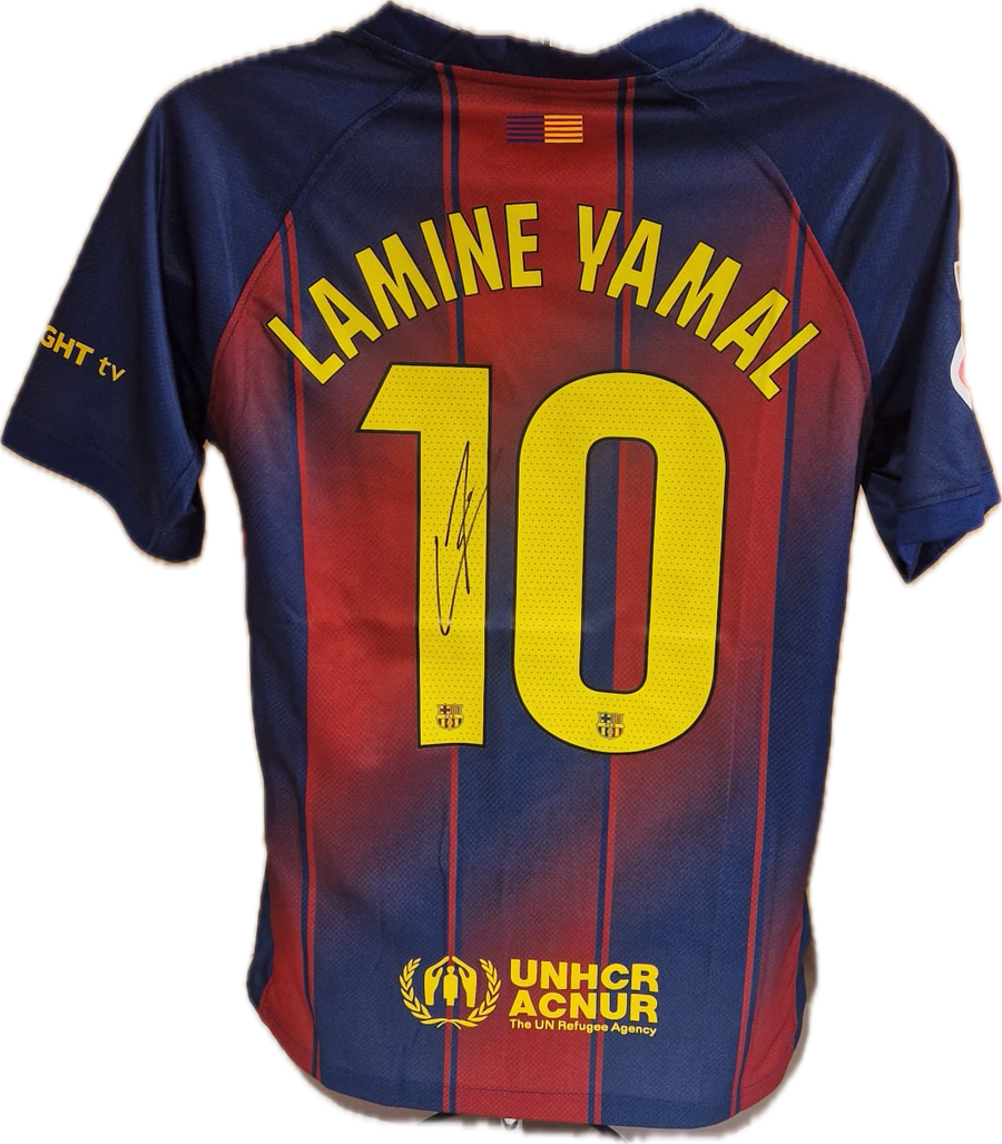 LAMINE YAMAL - SIGNERT DRAKT MED EKTEHETSBEVIS/COA