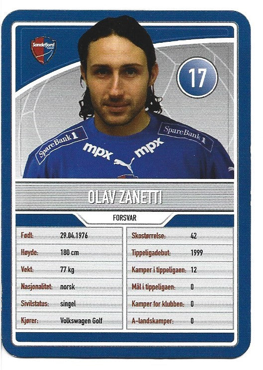 SANDEFJORD - OLAV ZANETTI