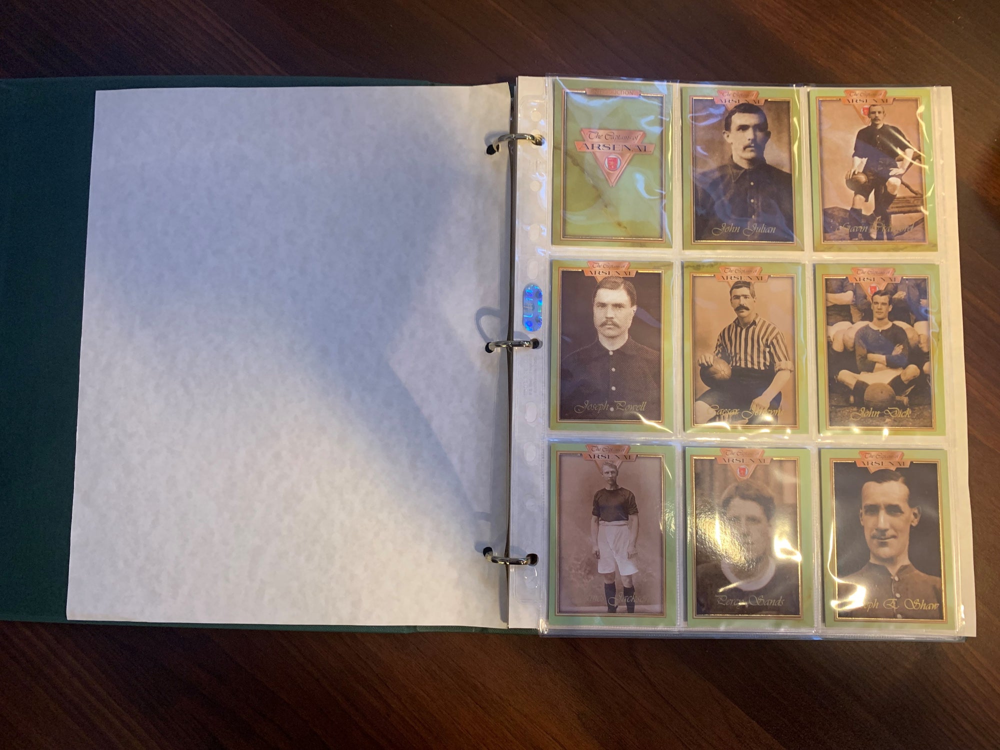 THE CAPTAINS OF ARSENAL - KOMPLETT SETT MED FUTERA PLATINUM 1998