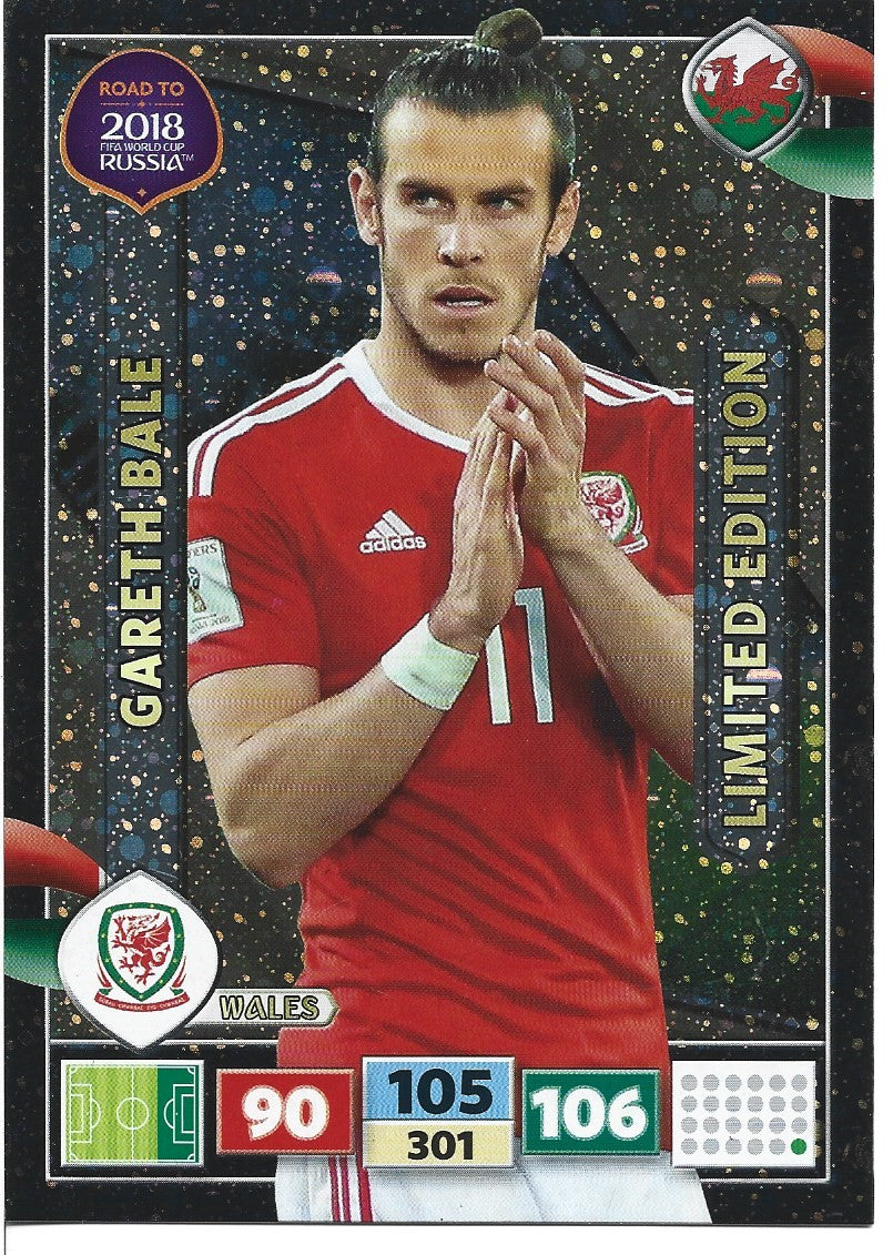 LE-2018. GARETH BALE - WALES - STORFORMATKORT
