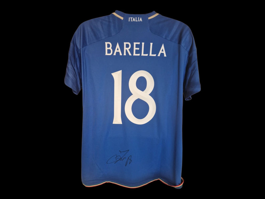 NICOLO BARELLA - SIGNERT DRAKT MED EKTEHETSBEVIS/COA