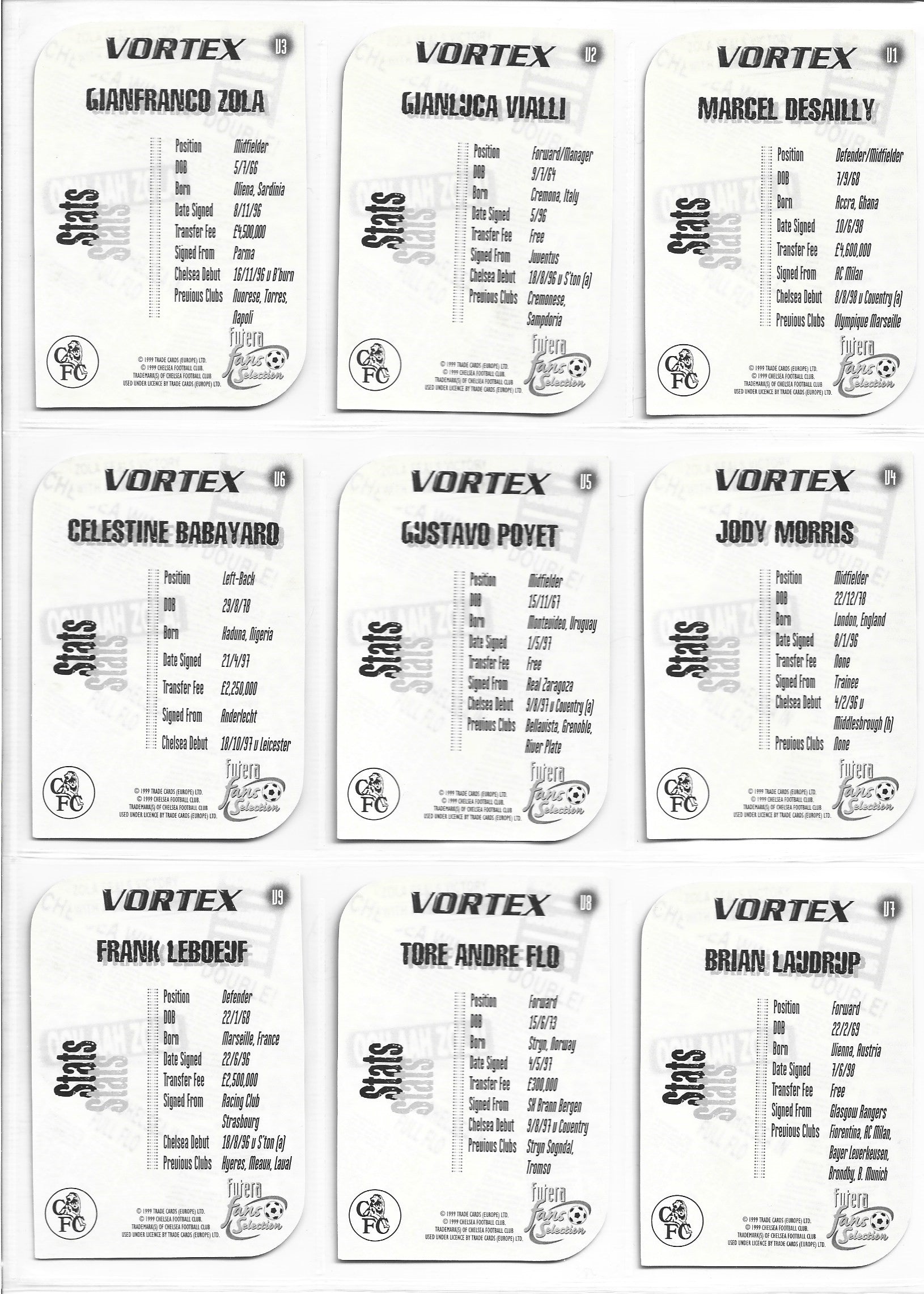 CHELSEA - KOMPLETT LAGSETT MED FUTERA - VORTEX CROME DIECUT