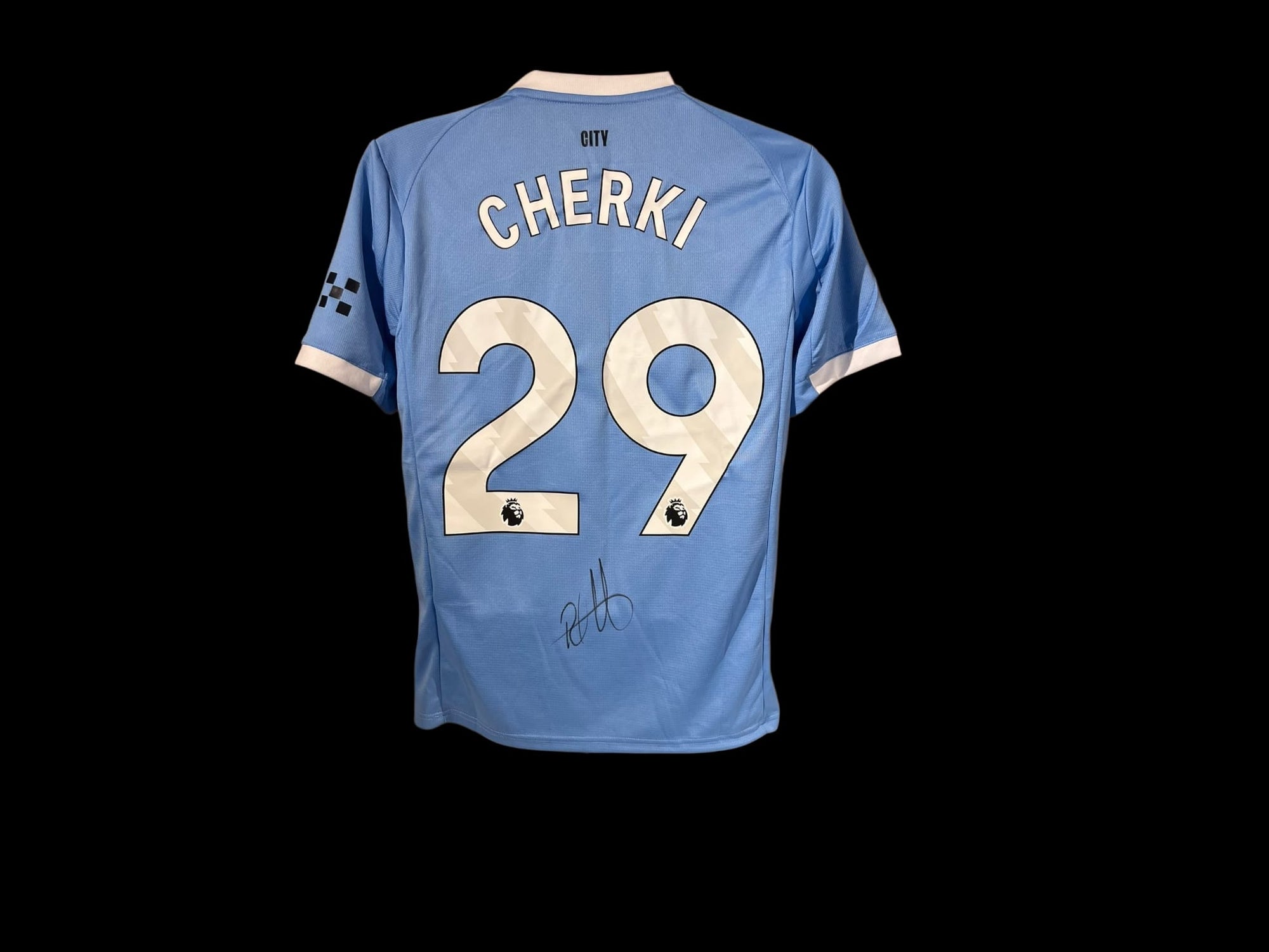 RAYAN CHERKI - SIGNERT DRAKT MED EKTEHETSBEVIS/COA