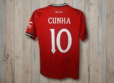 Cunha Jersey on Wooden Background