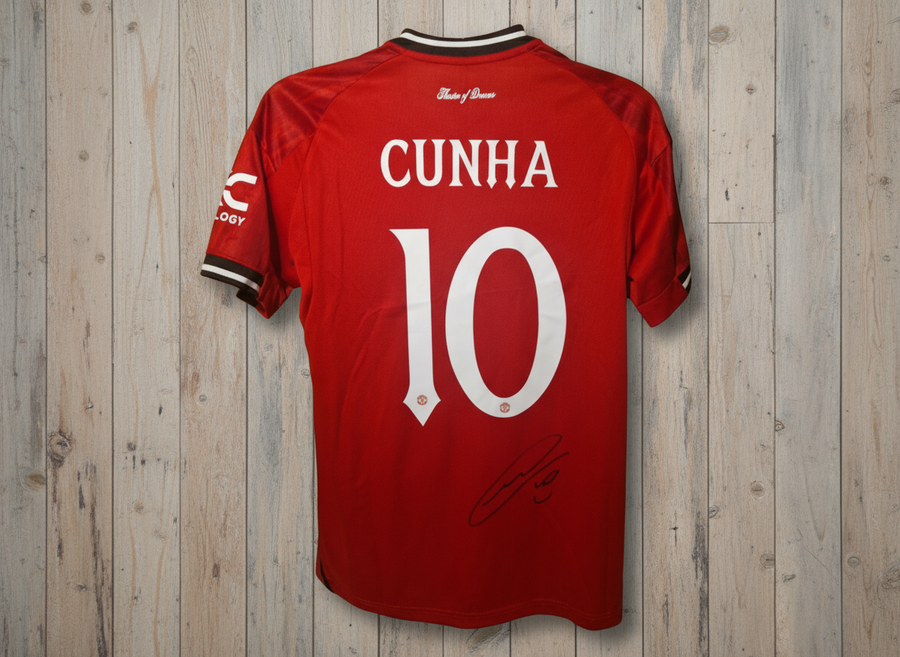 Cunha Jersey on Wooden Background