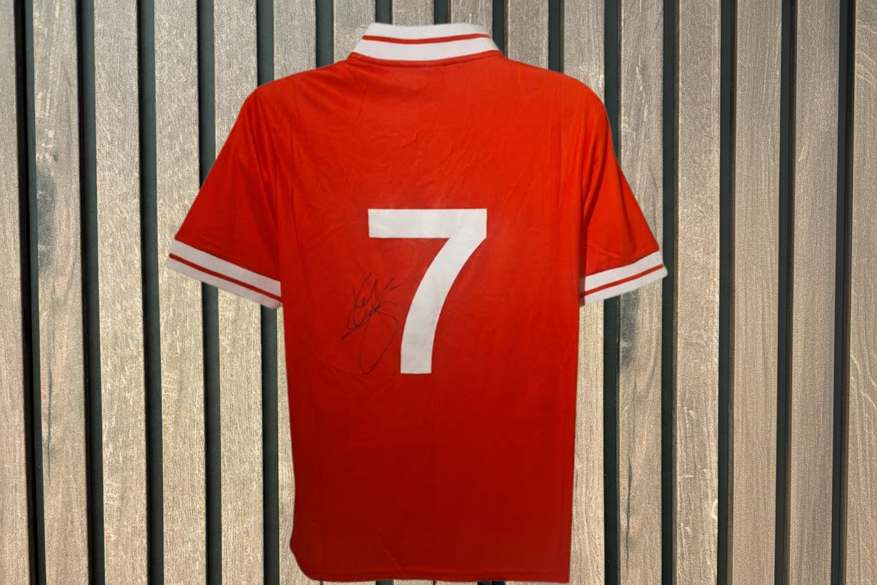Dalglish shirt on wood background