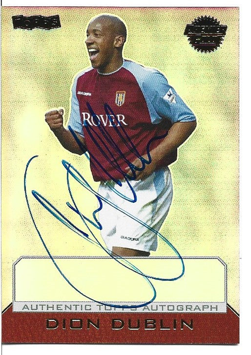 DION DUBLIN - ASTON VILLA - AUTOGRAPHED #111
