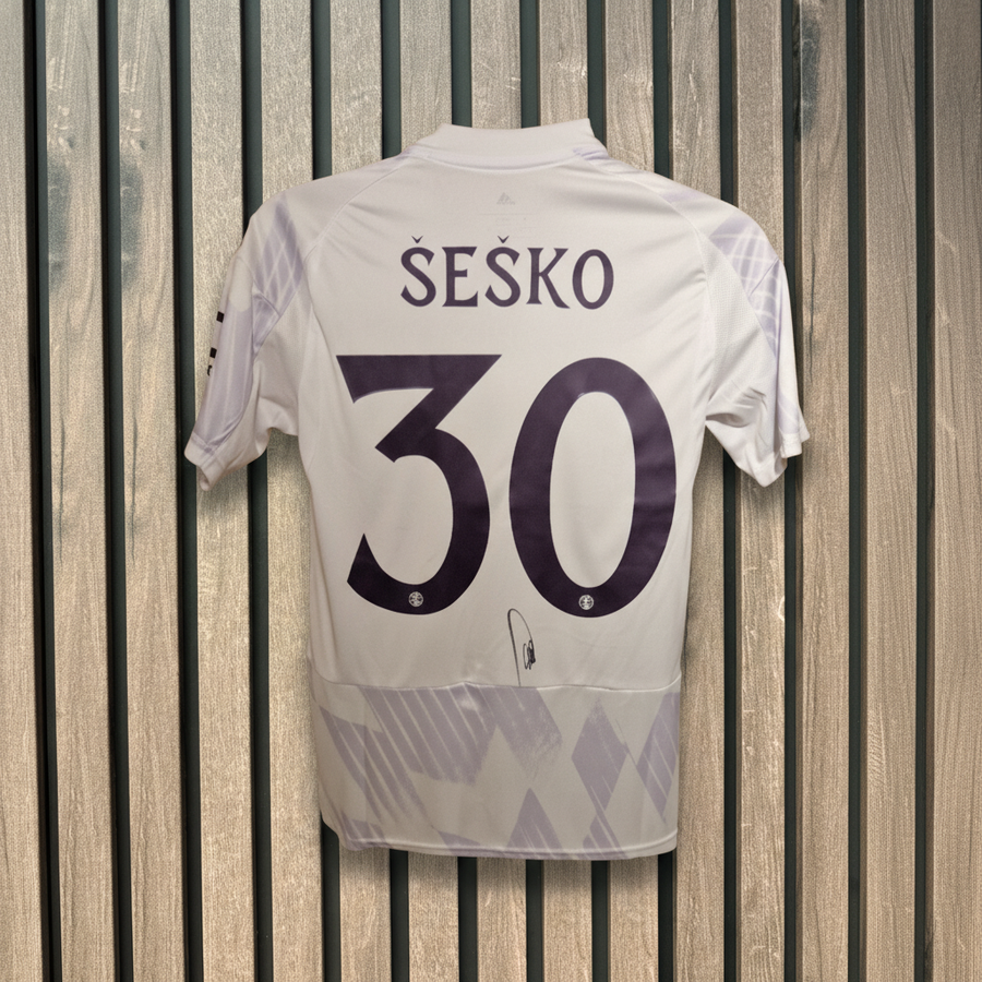 Šeško jersey with wooden background