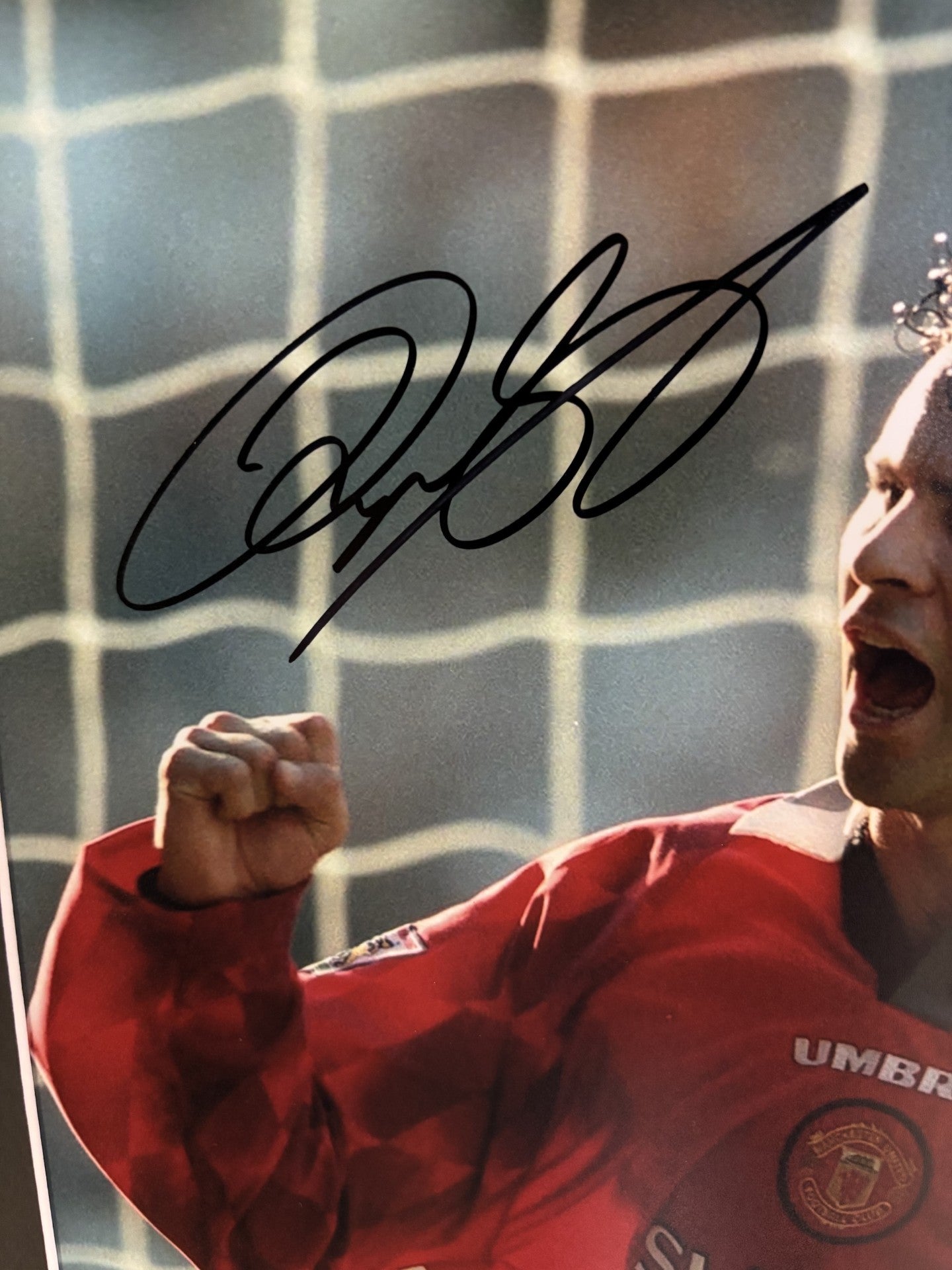 RYAN GIGGS - SIGNERT BILDE MED EKTEHETSBEVIS/COA
