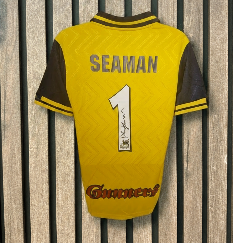 DAVID SEAMAN - SIGNERT DRAKT MED EKTEHETSBEVIS/COA