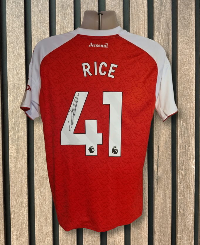 DECLAN RICE - SIGNERT DRAKT MED EKTEHETSBEVIS/COA