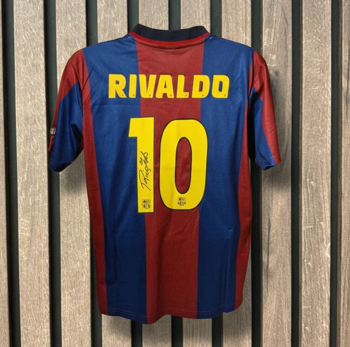 RIVALDO - SIGNERT DRAKT MED EKTEHETSBEVIS/COA