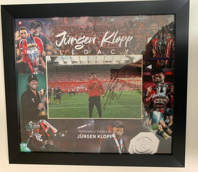 JURGEN KLOPP - SIGNERT BILDE I ART-FRAME MED EKTEHETSBEVIS/COA