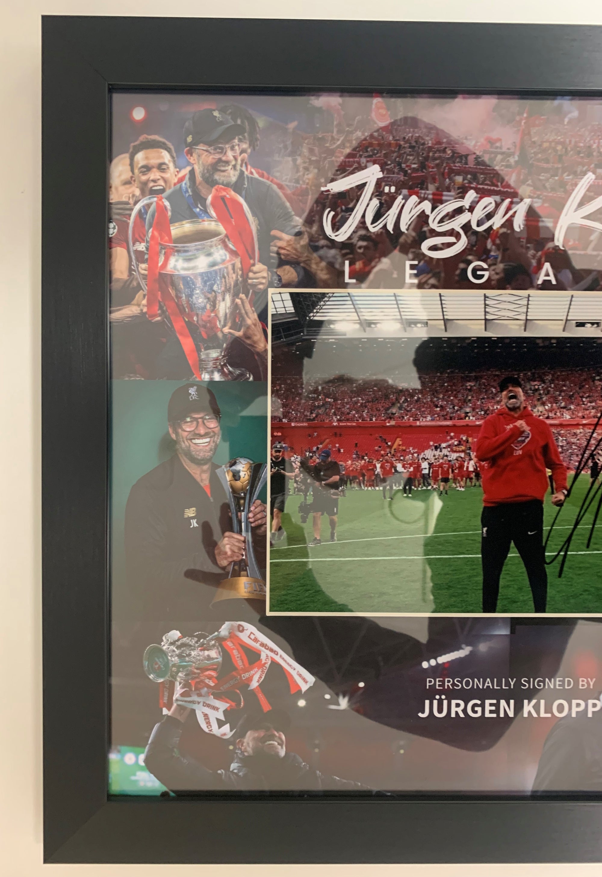 JURGEN KLOPP - SIGNERT BILDE I ART-FRAME MED EKTEHETSBEVIS/COA