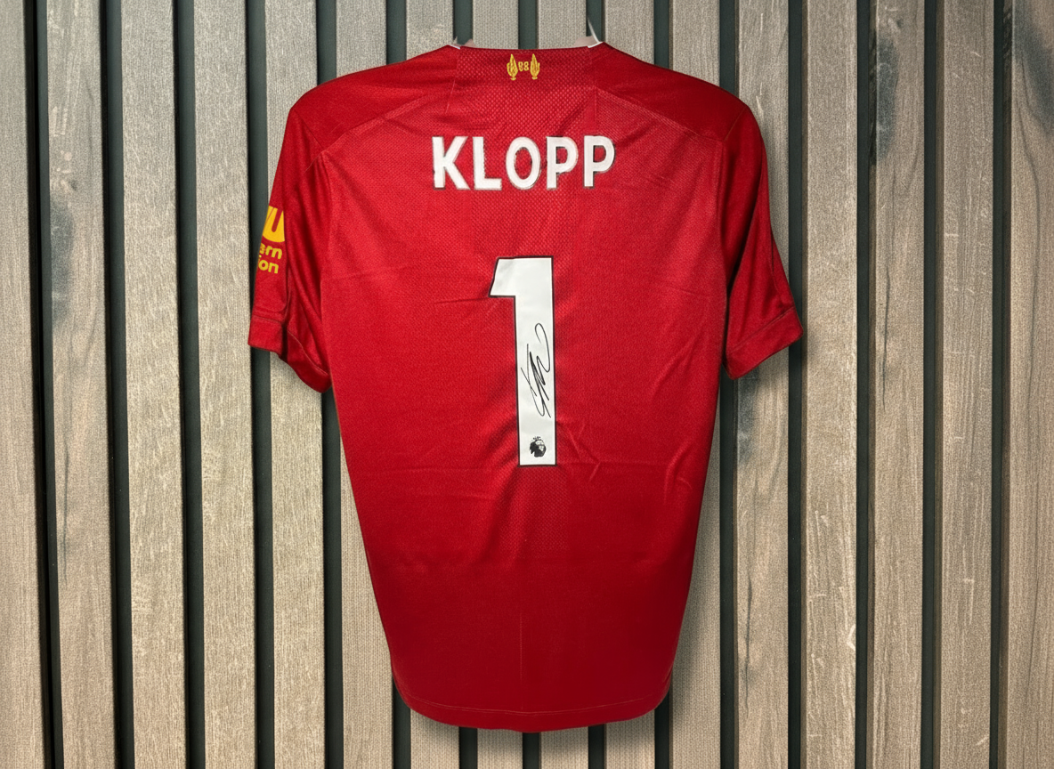 Klopp Jersey with Wooden Background