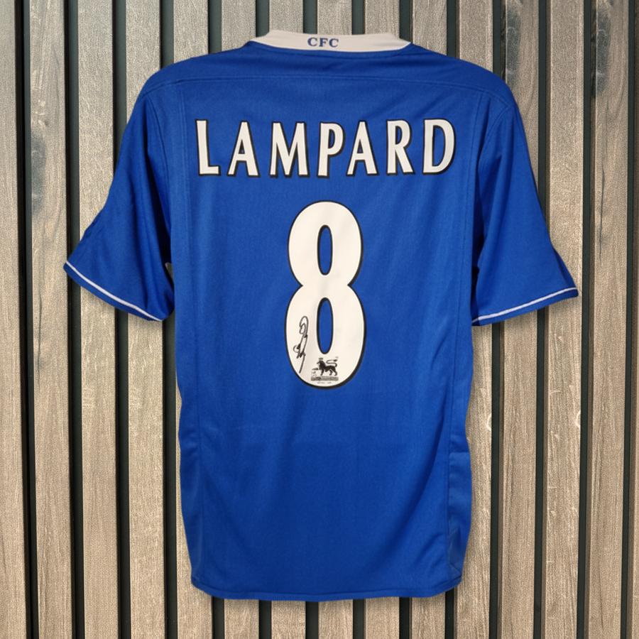 Lampard shirt on wood background
