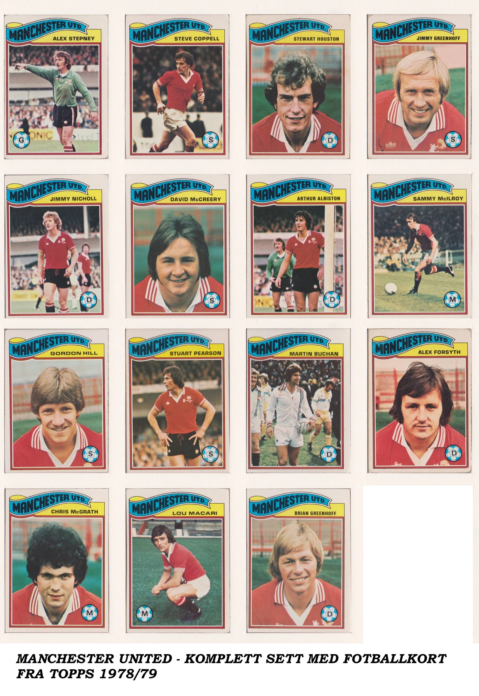 MANCHESTER UNITED - "VINTAGELOT" - 4 ÅRGANGER