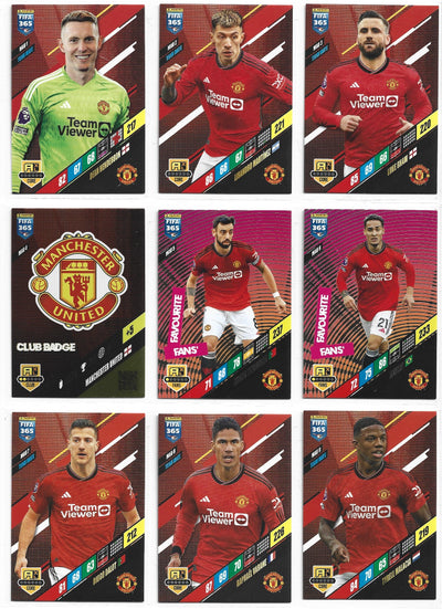 MANCHESTER UNITED - KOMPLETT SETT MED PANINI ADENALYN XL - FIFA 365 2024