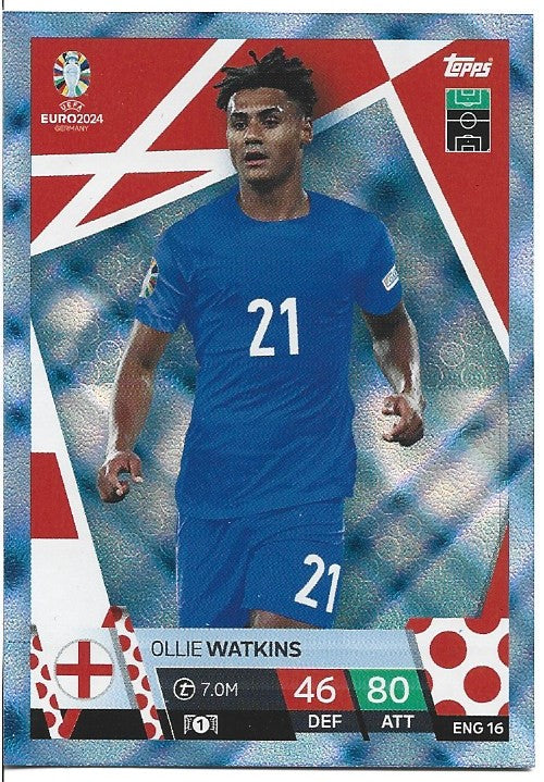 ENG.16 - OLLIE WATKINS - ENGLAND - BLUE CRYSTAL HOLOGRAPH